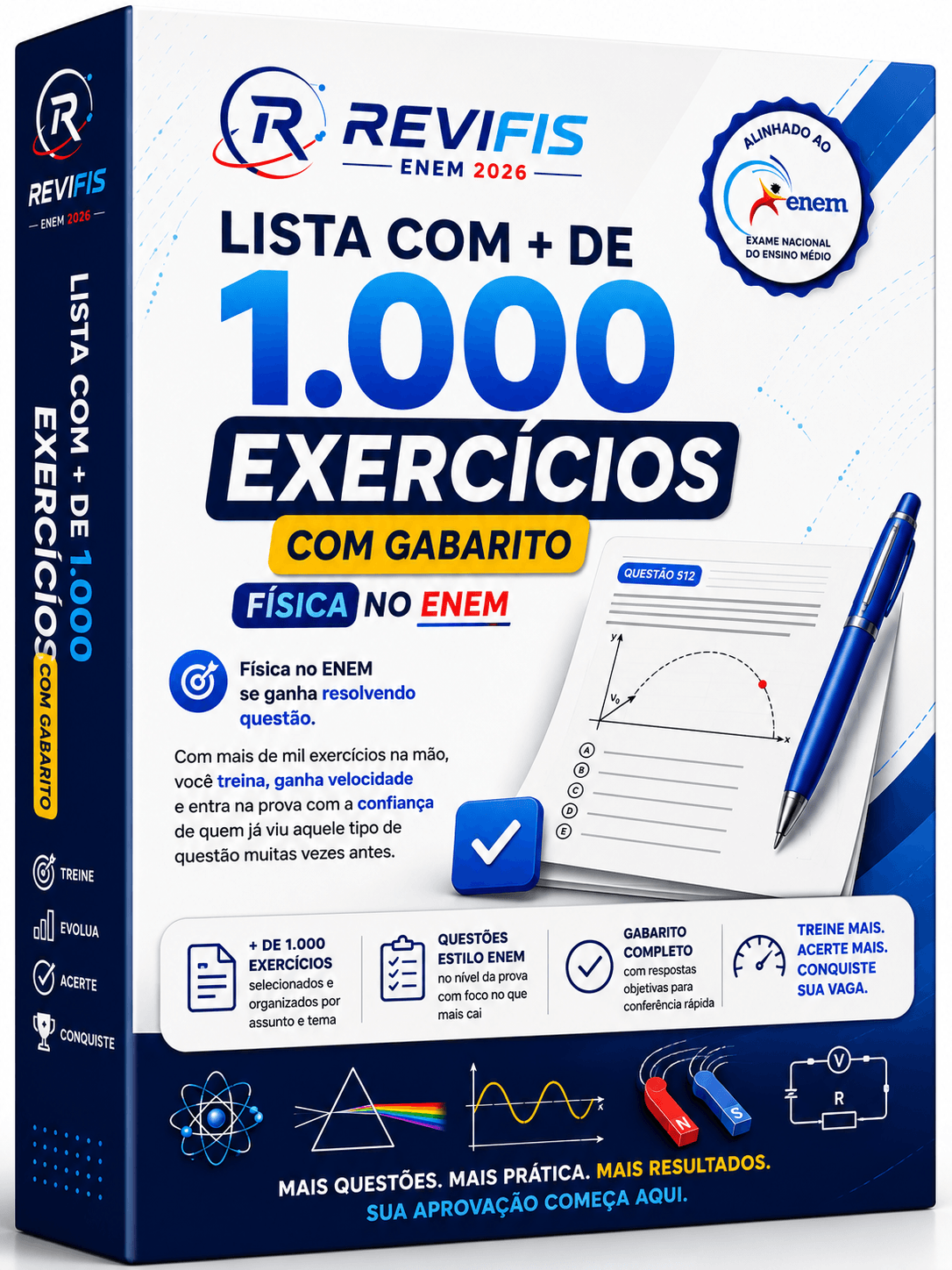 Lista com + de 1.000 exercícios com gabarito
